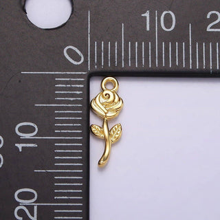 16K Gold Filled Mini Rose Charm