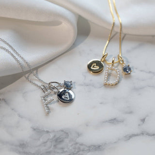 The Sis Kiss - Engraved Heart Charm
