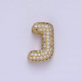 14K Gold Filled 15mm Balloon Bubble Initial Letter