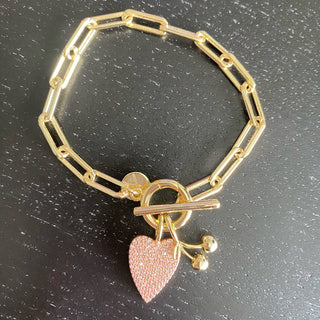 The Sis Kiss - Keepsake Chain Bracelet | Charm Bracelet Gold