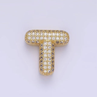 14K Gold Filled 15mm Balloon Bubble Initial Letter