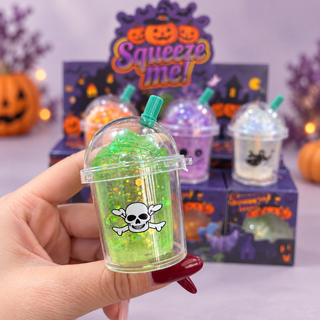 Halloween Milk Tea Cup Squishy Fidget Stress Relief Gift
