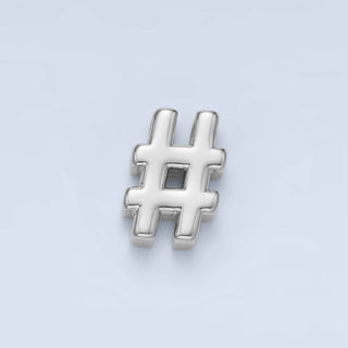 24K Gold Filled "#" Number Sign in Gold