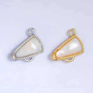 24K Cheer Megaphone Charm in Gold & Silver