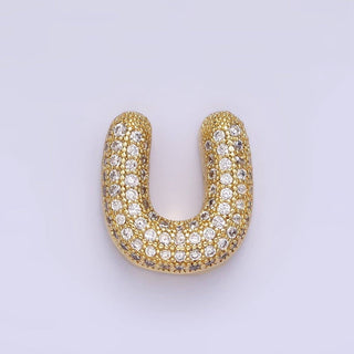 14K Gold Filled 15mm Balloon Bubble Initial Letter