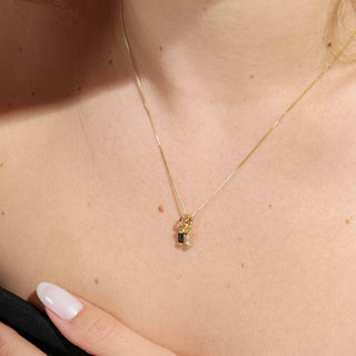GoldFi - 18k Gold Filled Mini Clear Baguette Charm