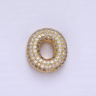 14K Gold Filled 15mm Balloon Bubble Initial Letter
