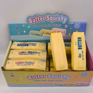 Crunchy Butter Bar Block Squishy Toy: Butter Stick