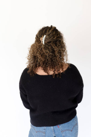 KAXI - Mini Hold Everything Claw – Two-Toned Finish: BLACK + WHITE