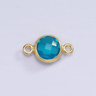 Mini 14k Gold Birthstone Link Connector