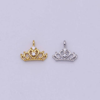 Gold Mini Princess Tiara Charm