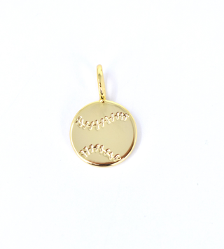 The Sis Kiss - Baseball Charm: Gold