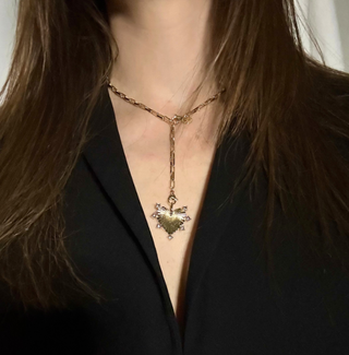 Chelsea Lariat Double Clasp Necklace