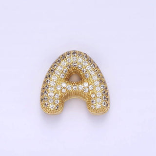 14K Gold Filled 15mm Balloon Bubble Initial Letter