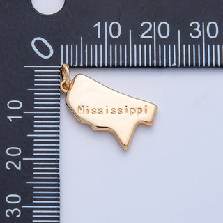 18K Gold Filled Utah State Charm
