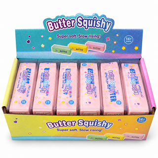 Crunchy Butter Bar Block Squishy Toy: Random