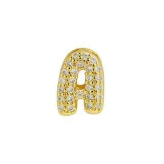 Cz Mini Bubble Initial Custom Word Letter & Number Charms