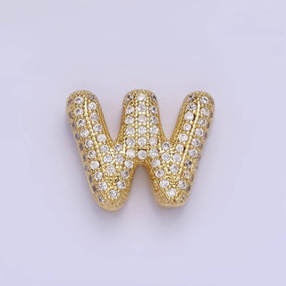 14K Gold Filled 15mm Balloon Bubble Initial Letter