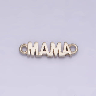 MAMA Script Charm Link Connector in Gold