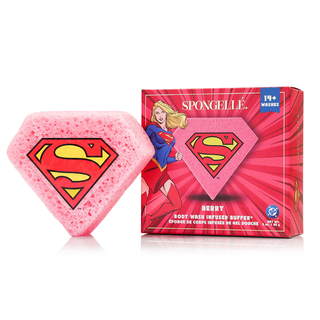 Spongellé Supergirl Berry DC Body Wash Infused Buffer | Marvel