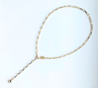 Chelsea Lariat Double Clasp Necklace