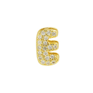 Cz Mini Bubble Initial Custom Word Letter & Number Charms