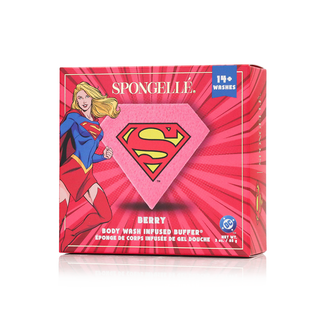 Spongellé Supergirl Berry DC Body Wash Infused Buffer | Marvel
