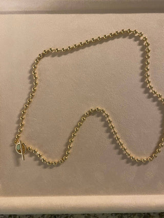 The Sis Kiss - 5mm Ball Chain with Toggle | Silver / 18" Chain