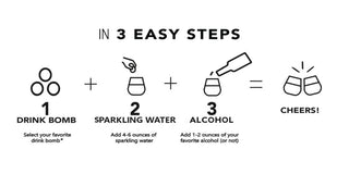 4 Pack Limited Edition Cocktail Drink Bomb™ Mix: Romance Box #2