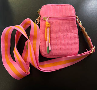 Ezra Quilted Phone Crossbody