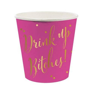 8oz Ppr Cup-Drink Up B*tches 8ct