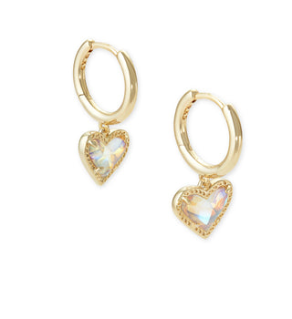 Ari Heart Huggie Earrings