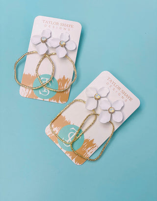 Flower Rectangle Hoops