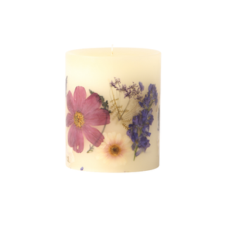 Roman Lavender Small Round Botanical Candle