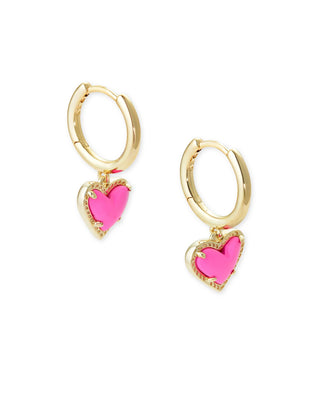 Ari Heart Huggie Earrings
