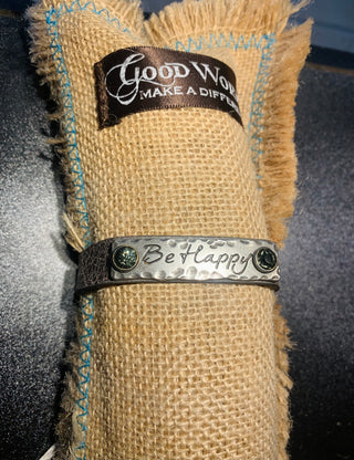 Good Works- Stamped Metal Bracelets