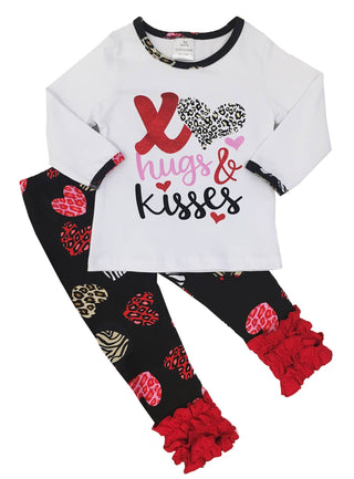 Baby Girl Hugs & Kisses Outfit