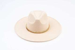 Leon Ivory Chain Fedora