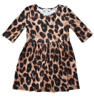 Leopard Pleated Dress