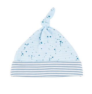 Knit Hat - Blue Geo Stripe Newborn