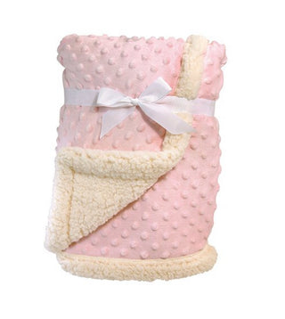Sherpa Blanket - Pink Bumpy