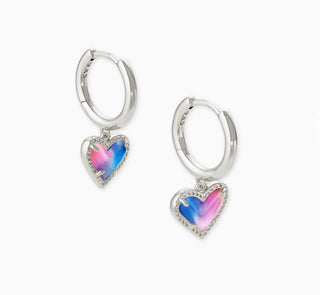 Ari Heart Huggie Earrings