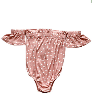 Karli Cold Shoulder Bubble Leotard