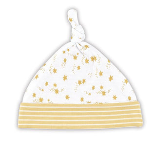Knit Hat - Gold Star Stripe Newborn
