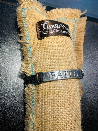 Good Works- Stamped Metal Bracelets