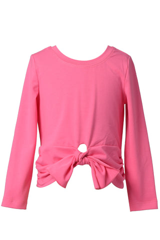 The Abby Twist Front Bow Top