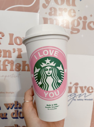 Love You Forever Reusable Hot Coffee Cup
