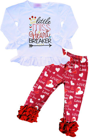 Baby Girl Little Miss Heart Breaker Outfit