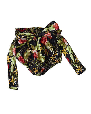 Tropical Floral Bow Bloomer