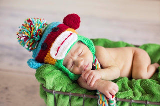 Bright Colors Sock Monkey Heirloom Gift Hat